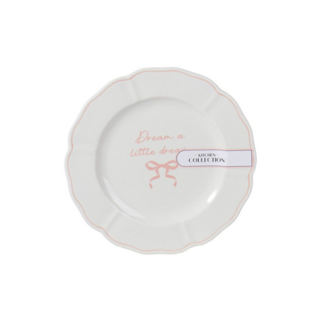 Assiette dessert slogan et noeud