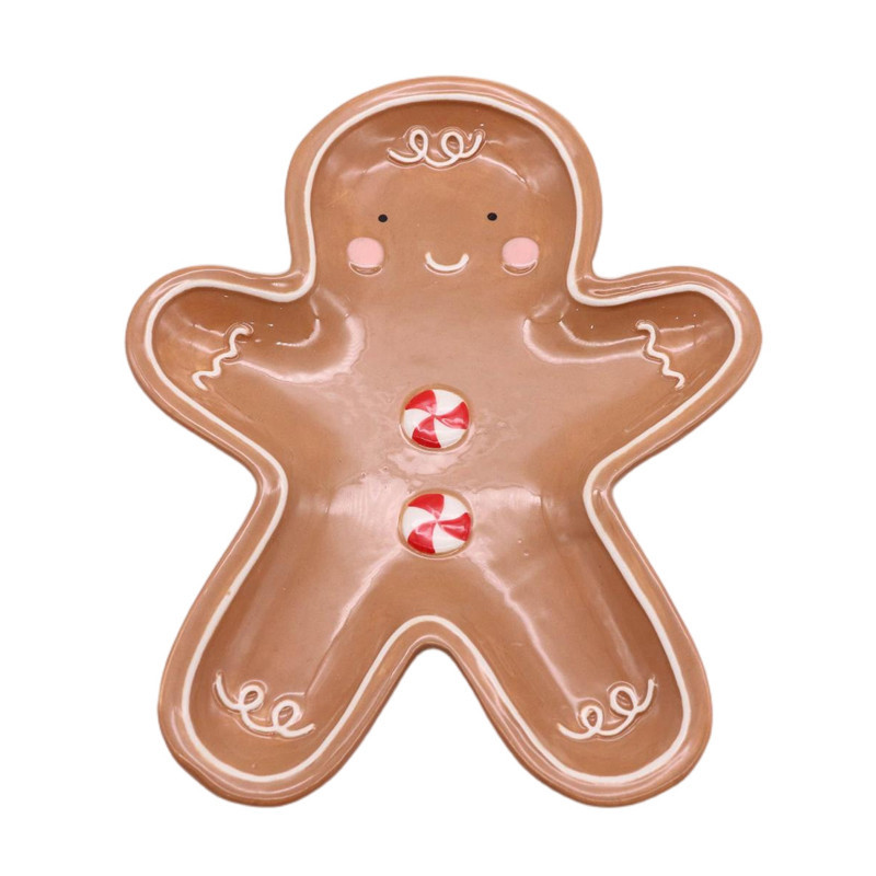 Plat bonhomme en pain d'epices