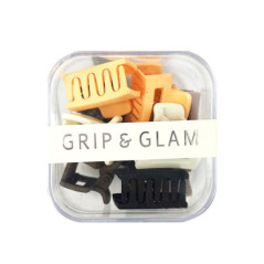 Box min pince cheveux brown