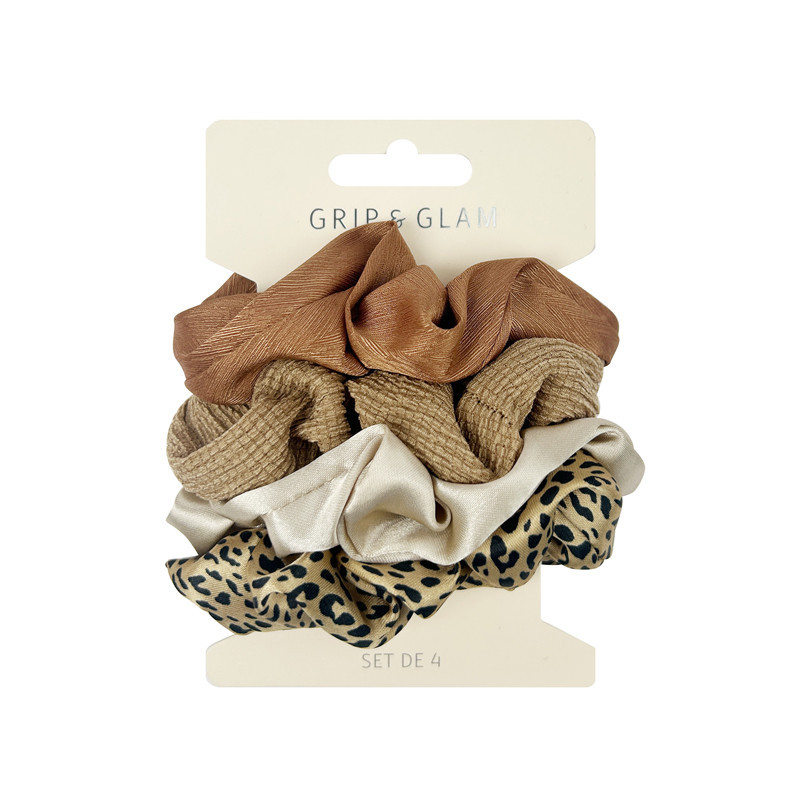 Set de chouchoux nude x4