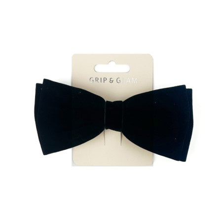 Barrette cheveux noeud 14x7cm