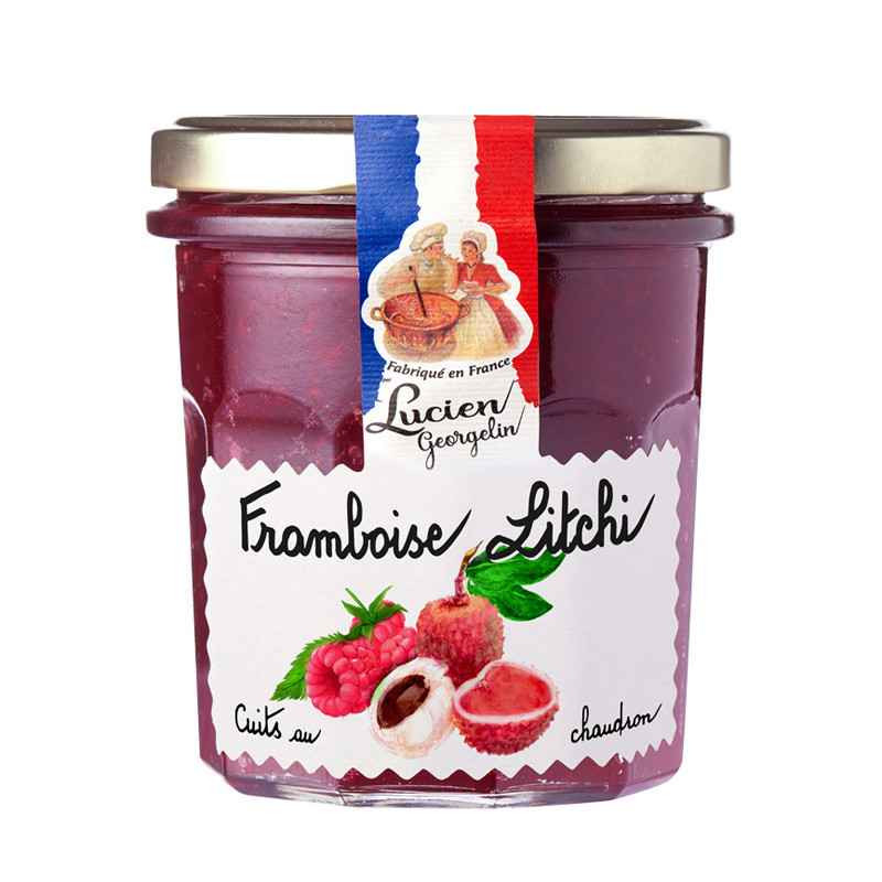 Confiture framboise/litchi 320g