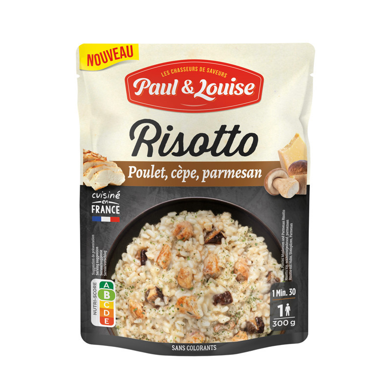 Risotto poulet, cepe, parmesan