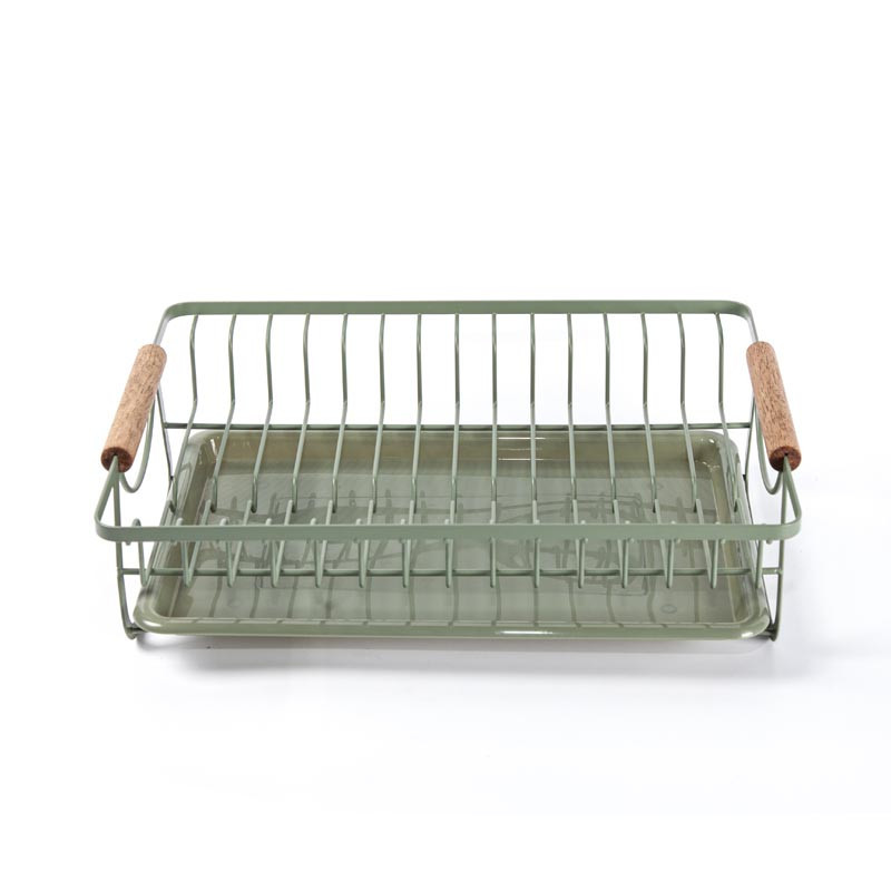 Egouttoir kaki et bois