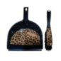 Pelle balayette motif leopard