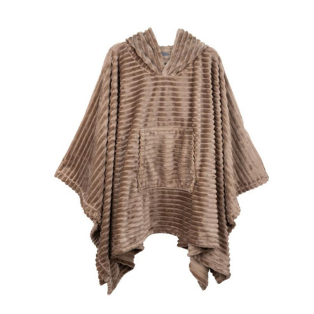 Hoody capuche embosse mokka