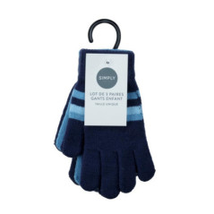 Lot x3 gants ass- garcon