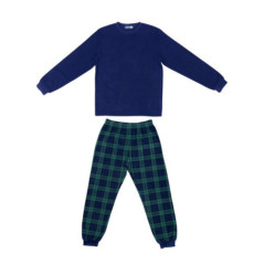 Pyjama homme polaire ht uni et b