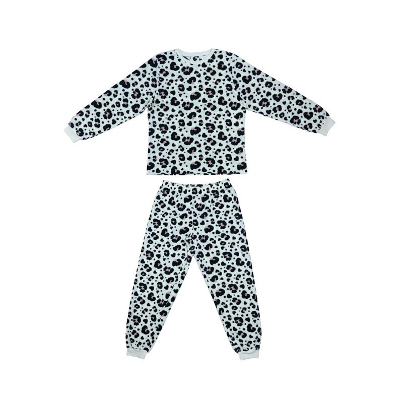 Pyjama femme polaire leopard
