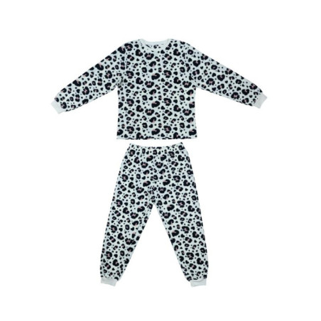 Pyjama femme polaire leopard
