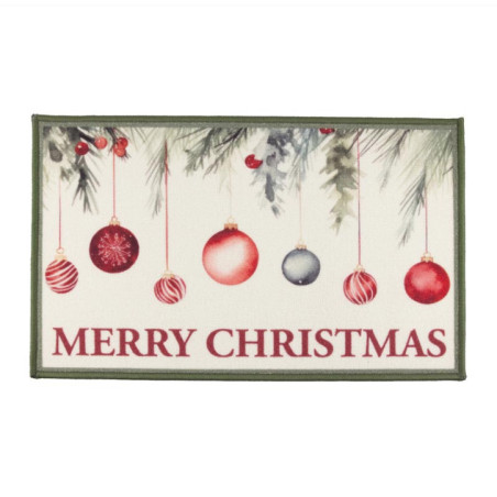 Tapis de cuisine noel boules