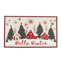 Tapis de cuisine noel sapin