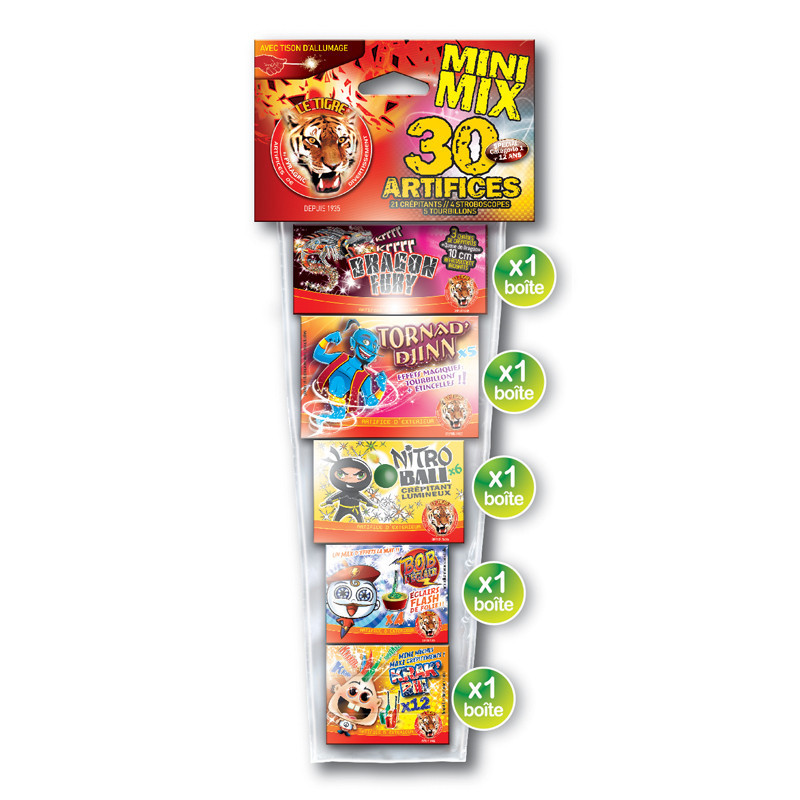 Assortiment petits artifices