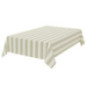 Nappe a rayure kaki