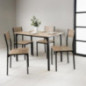 Lot table + 4 chaises