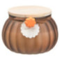 Bougie citrouille avec couvercle