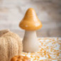 Champignon ceramique ocre