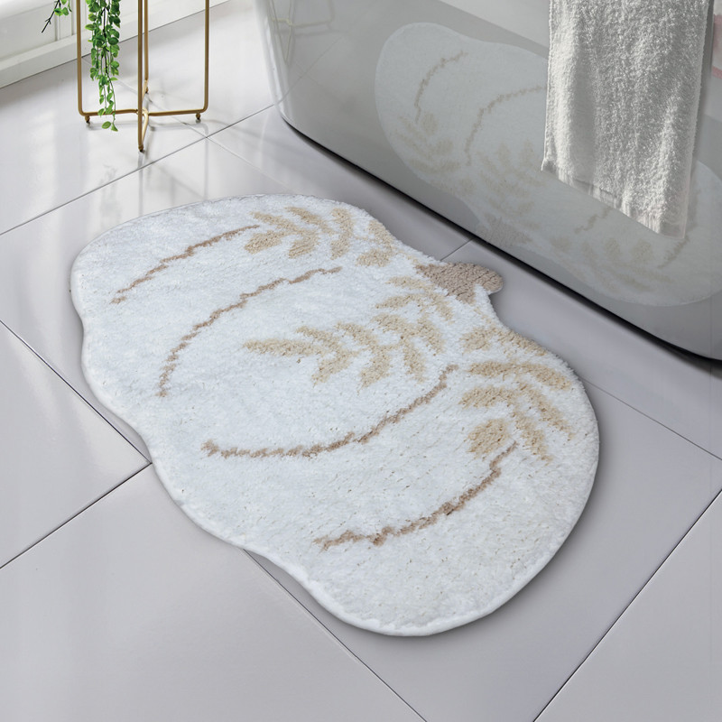 Tapis citrouille blanc