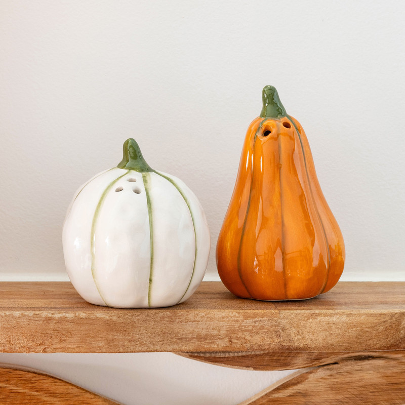 Saliere et poivriere coloquinte