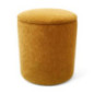 Pouf de rangement velours ocre