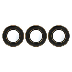 Set de 3 miroirs ronds d25cm
