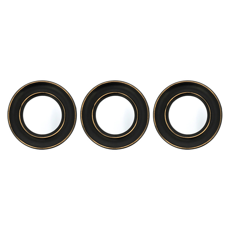 Set de 3 miroirs ronds d25cm