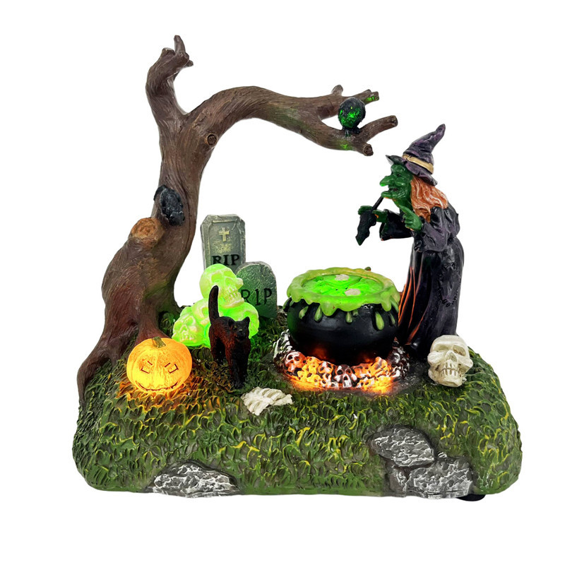 Village de halloween sorciere