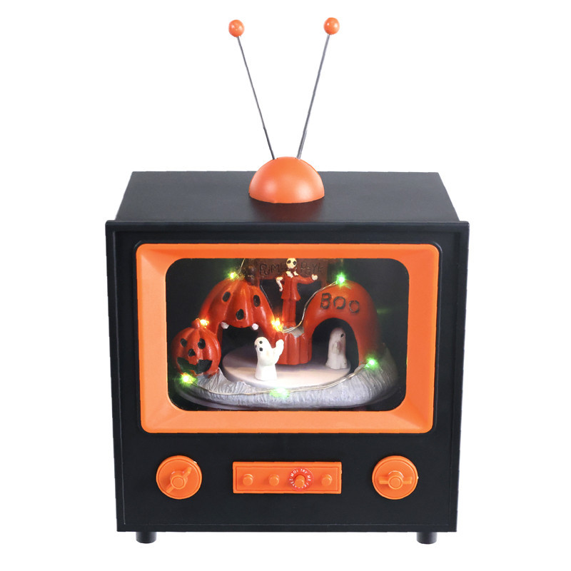 Tele avec scene halloween