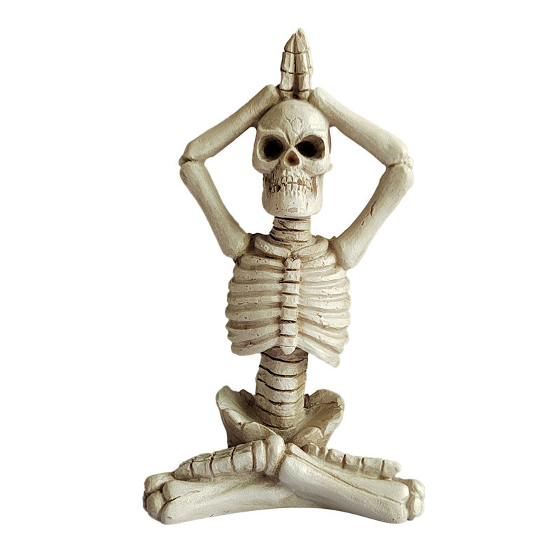 Squelette yoga halloween