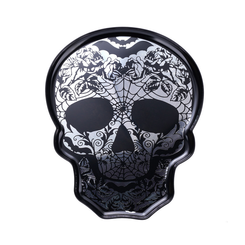 Plateau plastique tete de mort