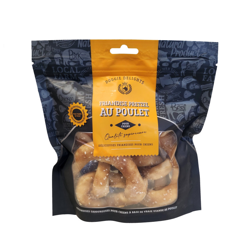 Friandise pretzel x3 au poulet