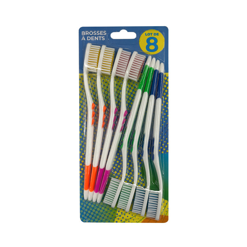 Brosses a dents pop x8