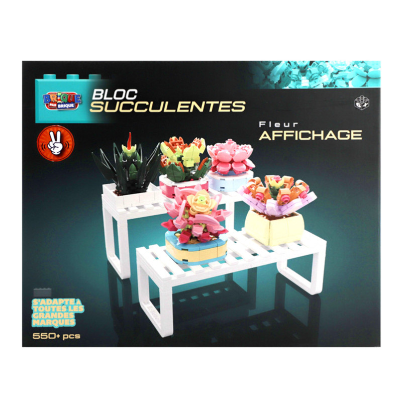 Bricks display fleurs a construi