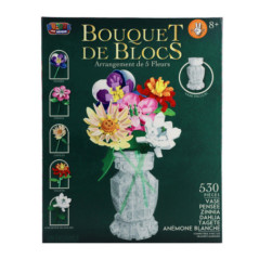 Bricks fleurs et vase a construi