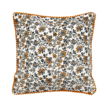 Coussin lauren 40x40cm ocre