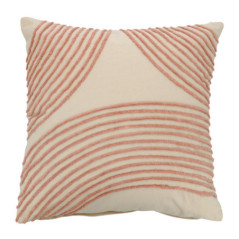 Coussin vera 48x48cm rose