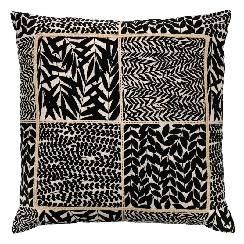 Coussin mia 60x60cm noir
