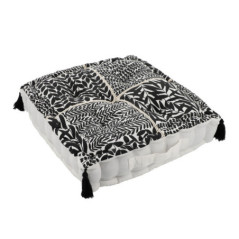 Coussin de sol mia 45x45cm noir