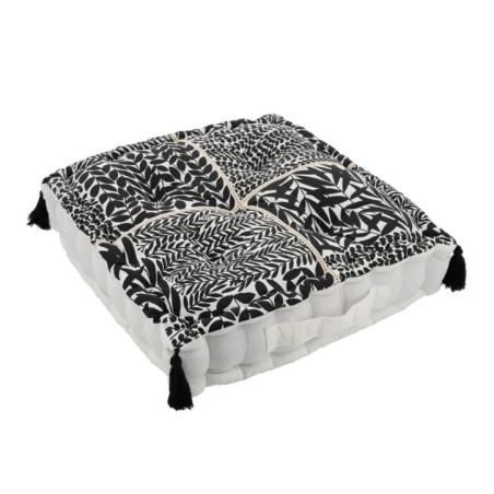 Coussin de sol mia 45x45cm noir