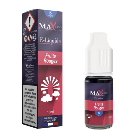 Max e-liquid-6 mg-fruits rouges