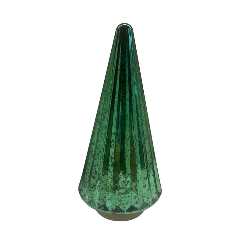 Sapin vert en verre led