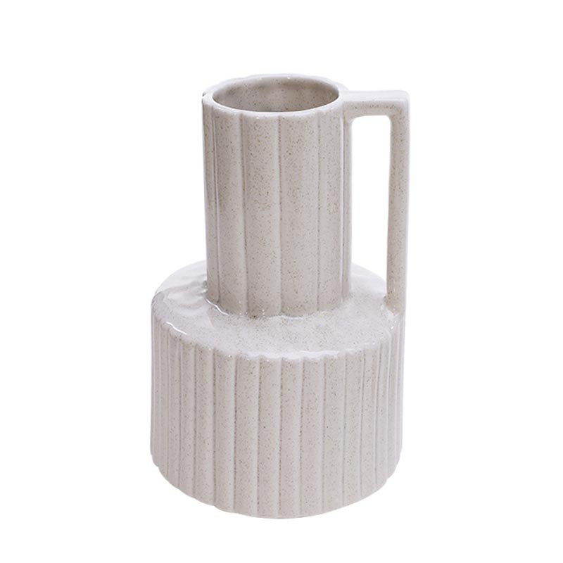 Vase pichet ceramique strie