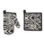 Set de gant et manique zebre