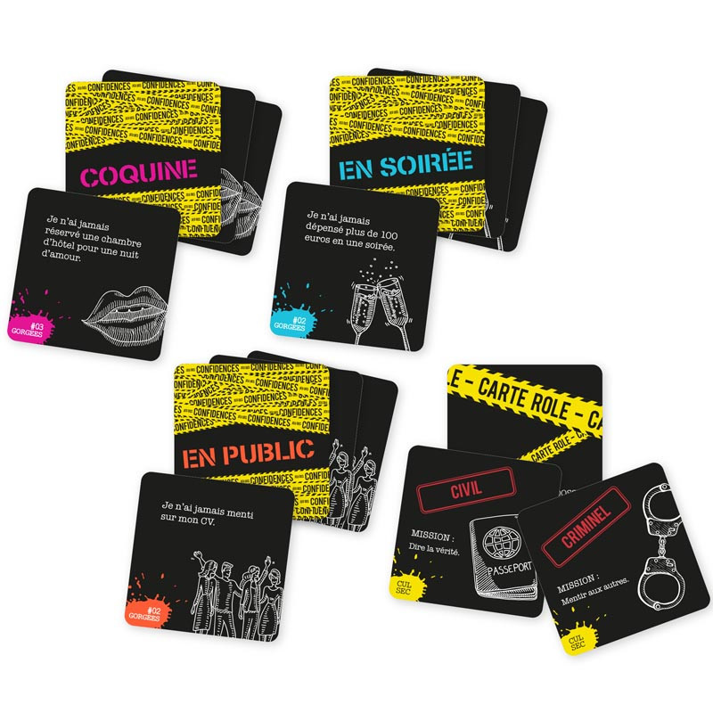 Jeu a boire des confidences