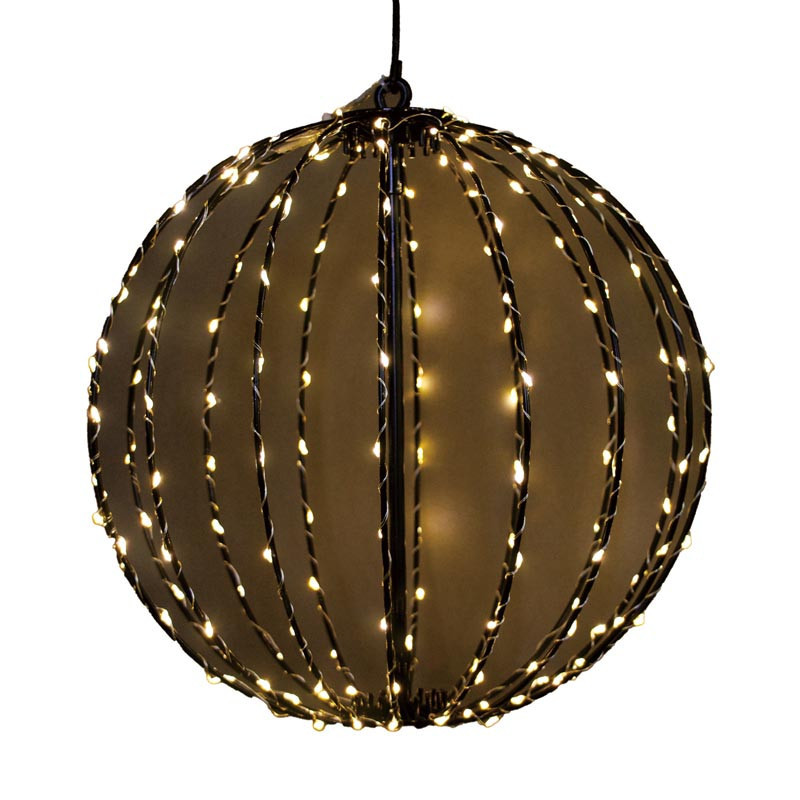 Boule lum dia 30cm 160 led blanc