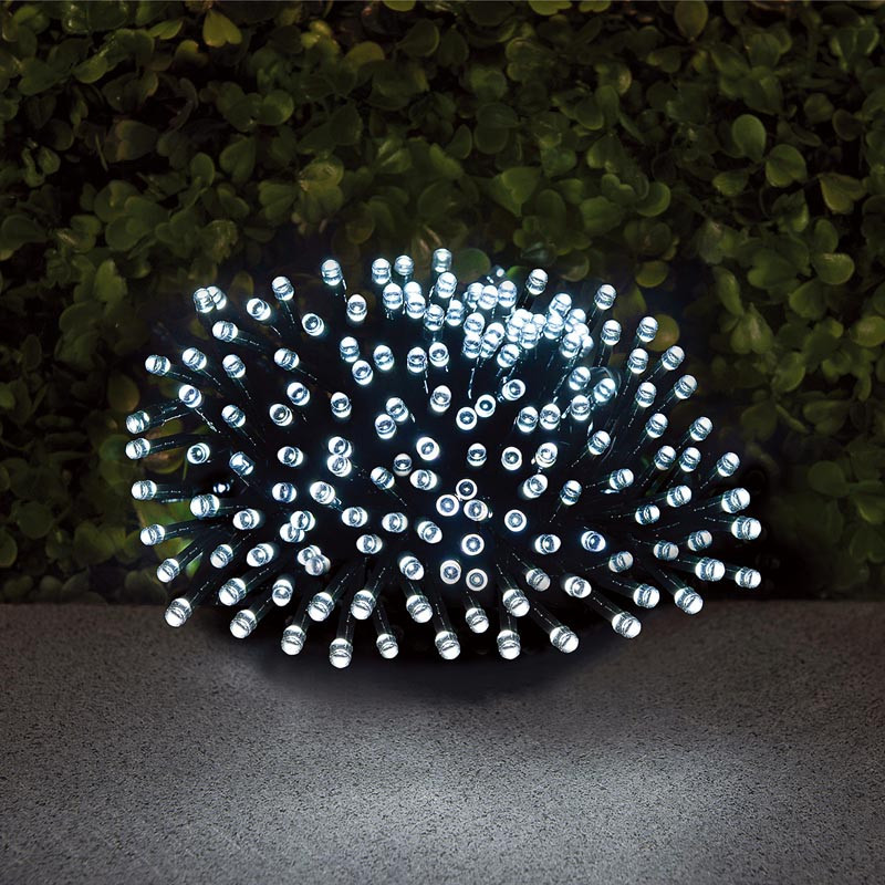 Guirlande solaire 400 led blanc