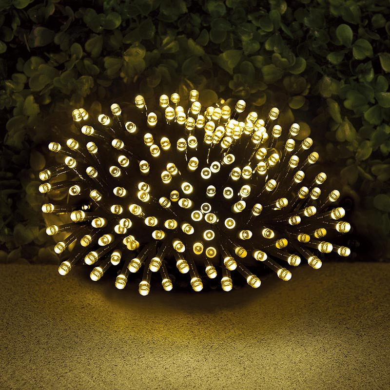 Guirlande solaire 400 led blanc