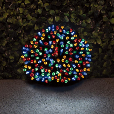 Guirlande solaire 400 led multic