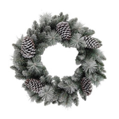 Couronne avec pommes de pin d60c