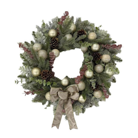 Couronne nAuds rose led d70cm